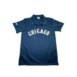 Chicago White Sox 1977 SGA Collared Jersey Shirt Size XL Short Sleeve Navy Blue